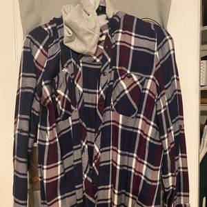 Flannel with a hood
